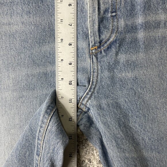 Agolde Jeans Womens 29 Blue High Rise Straight Leg Distressed Denim Made USA - Picture 4 of 9